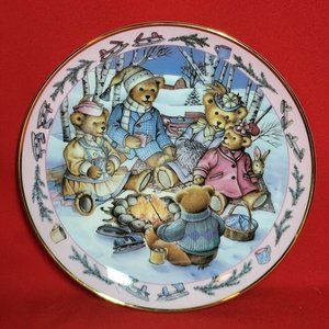 Royal Doulton Teddy Bear Bonfire The Franklin Mint Heirloom